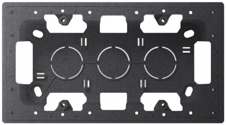 Simon 24 Графит Коробка монтажная для накладного монтажа на 2 модуля