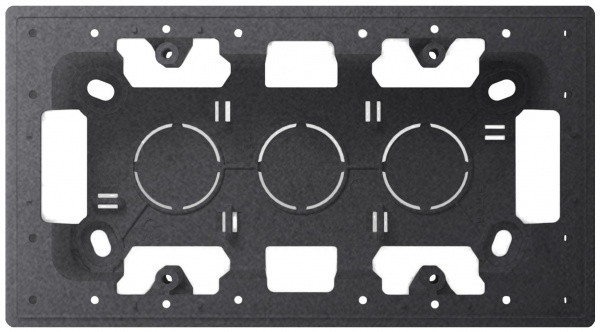 Simon 24 Графит Коробка монтажная для накладного монтажа на 2 модуля