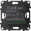 Donel Термостат с датчиком пола с Wi-Fi, программируемый через приложение , 16 A, 55*55 мм. черное стекло, серия DTEF