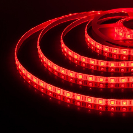 Светодиодная лента Лента светодиодная 12V 14,4W 60Led 5050 IP65 RGB, 5м Elektrostandard 12V 14,4W a034876