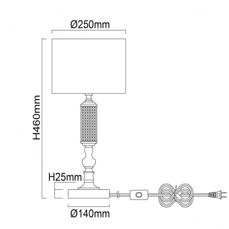 Настольная лампа MW-Light Онтарио 692031501
