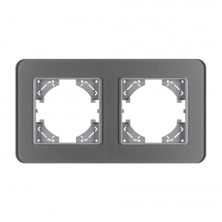 Arlight Рамка стеклянная FRM-OMALI-GS-2-GR (-)