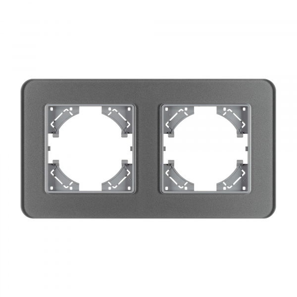 Arlight Рамка стеклянная FRM-OMALI-GS-2-GR (-)