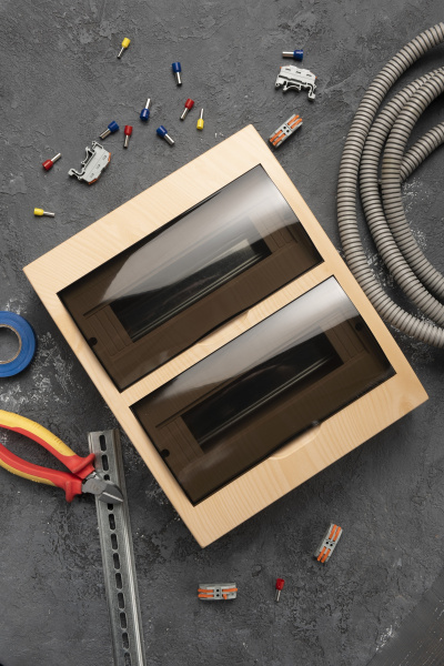 EKF PROxima Щит распределительный навесной ЩРН-П-24 светлое дерево IP41