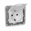 Legrand Etika Белый Розетка с/з, автоматические клеммы, IP44