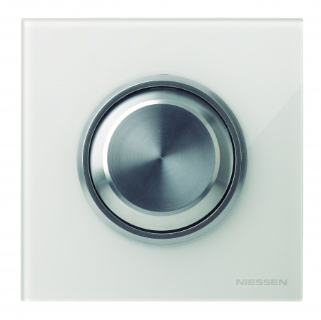 ABB SKY Moon Стекло белое Рамка 1-постовая