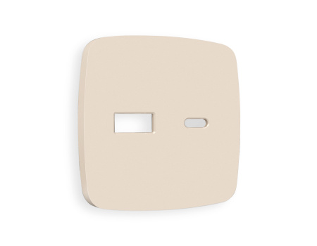 Лицевая панель OMEGA (Бежевый матовый) для розетки 2USB A+C QUANT OP3310