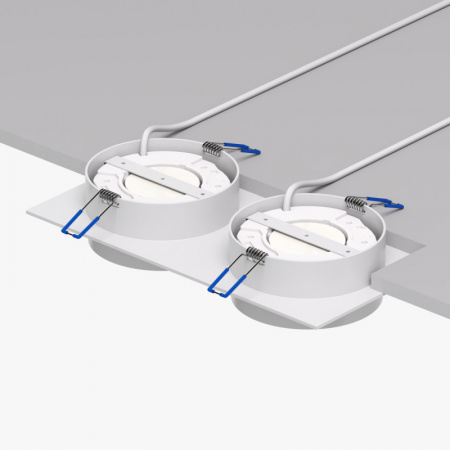 DK2092-WH Встраиваемый светильник FLAT, IP 20, до 15 Вт, GX53, LED, белый, алюминий