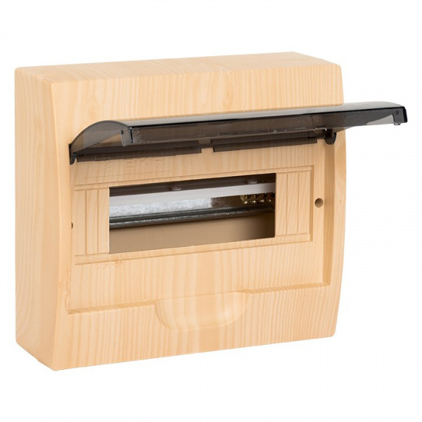 EKF PROxima Щит распределительный навесной ЩРН-П-10 светлое дерево IP41