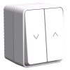 Systeme Electric AtlasDesign Profi54 Белый Выключатель 2-клавишный для жалюзи, 2хсх.4