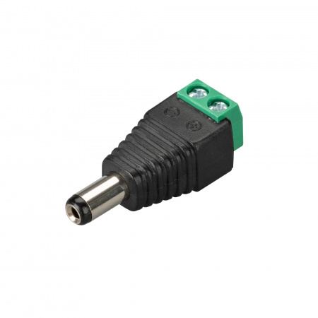 Arlight Коннектор Terminal-MONO-2pin-M (Jack 5.5) (Пластик)