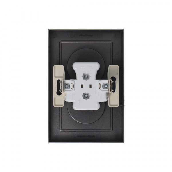 SE AtlasDesign Мокко Розетка б/з двойная, 16А, в сборе