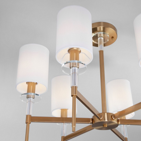 Потолочная люстра с абажурами 60132/6 латунь Eurosvet Brielle