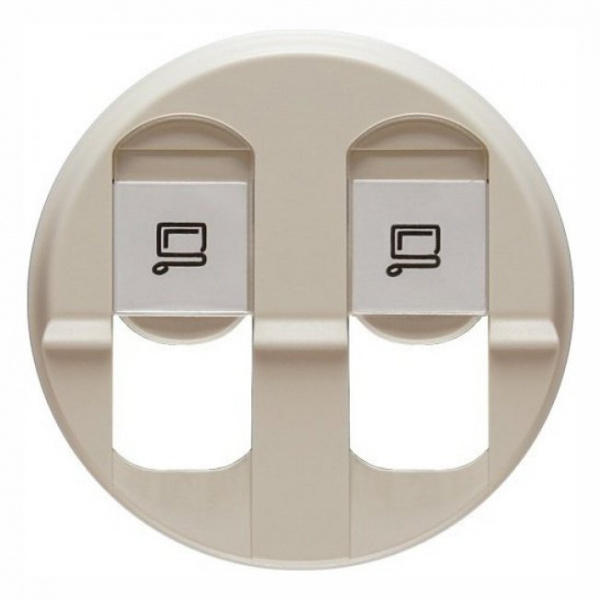 Legrand Celiane Беж Накладка компьютерной 2-ой розетки