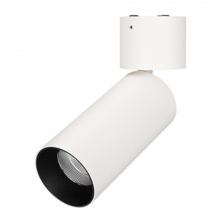 Arlight Светильник SP-POLO-SURFACE-FLAP-R65-8W Warm3000 (WH-BK, 40 deg) (IP20 Металл, 3 года)