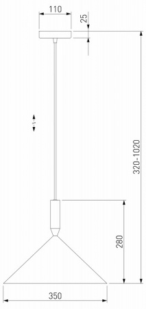 Подвесной светильник 50024/1 белый Eurosvet Nippon
