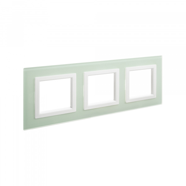 DKC Avanti Светло-зеленый Стекло Рамка 6 модулей