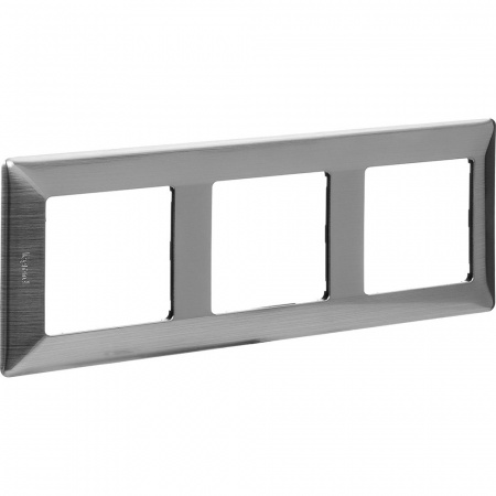 Legrand Valena LIFE Сталь Рамка 3-ая