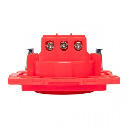 EKF PROxima Стокгольм Механизм Розетки 1-местной с/з 16А винтовые клеммы красный с защ. штор.