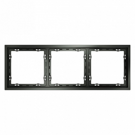 Рамка пластиковая VOLTUM S70 на 3 поста, (титан)