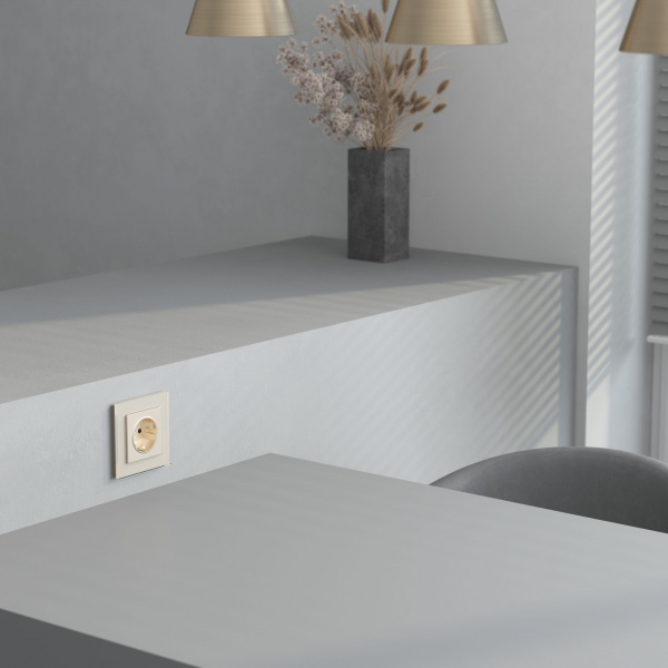 Рамка из стекла на 1 пост Senso шампань soft-touch W0013111