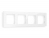 Рамка ALFA Techno (Белый глянец) 4-ая AF220104