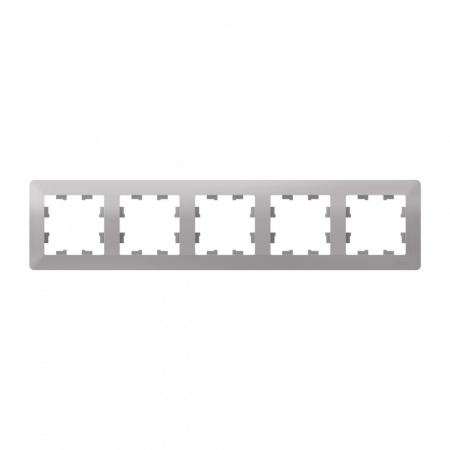 Systeme Electric AtlasDesign Air Алюминий/дымчатый черный Рамка 5-ая