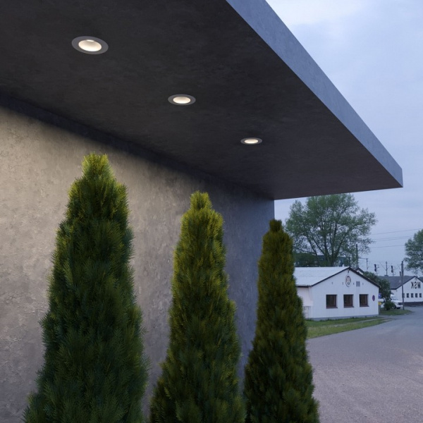 Встраиваемый светодиодный влагозащищенный светильник IP54 35128/U белый Elektrostandard Light LED 3003 a058923