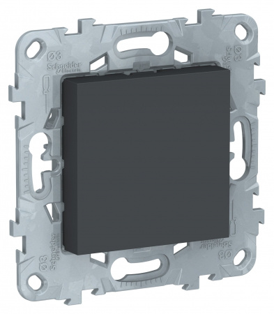 SE Unica New Антрацит Заглушка 45х45