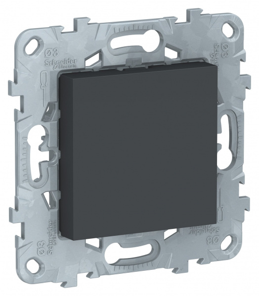 SE Unica New Антрацит Заглушка 45х45