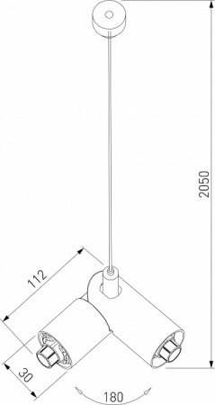 Module System Набор подвеса угловой с питанием (черный) 85187/00 Elektrostandard Module System a066184