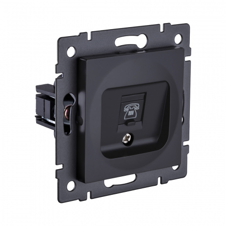 Розетка Ethernet RJ45 Cat.6, черный матовый Kollinger REA-018BM для Aspekt, Eleganz, Reflex