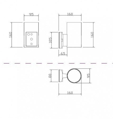 Настенный светильник (бра) O419WL-01B Maytoni Rando