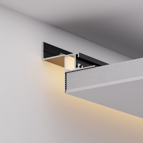 Arlight Профиль СEIL-S12-SHADOW-20-SIDE-3000 ANOD BLACK (Алюминий)