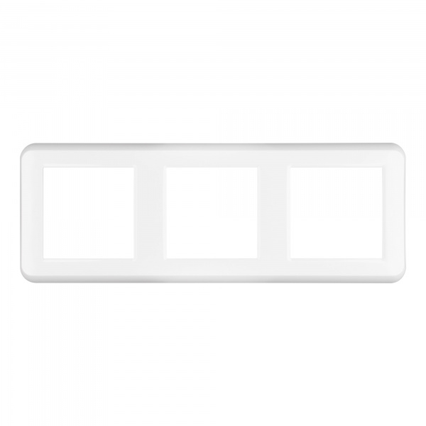 Рамка пластиковая FRM-VERSA-PL-3-WH (Arlight, -)