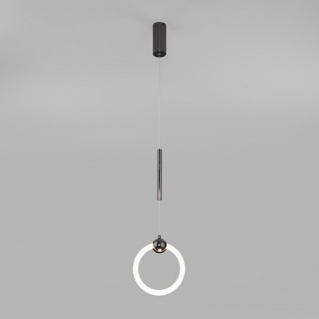 Подвесной светодиодный светильник 90165/1 черный жемчуг Eurosvet Rim