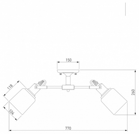 Потолочная люстра в стиле лофт 70111/8 черный Eurosvet Astor