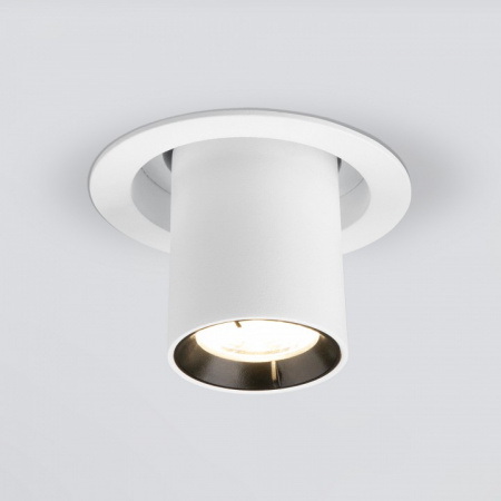 Встраиваемый точечный светодиодный светильник 9917 LED 10W 4200K белый матовый Elektrostandard Pispa a052448