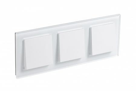 SE AtlasDesign Nature Стекло белый Рамка 3-ая