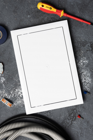 EKF Basic Люк ревизионный пластик 200х300 (ШхВ внутр.)