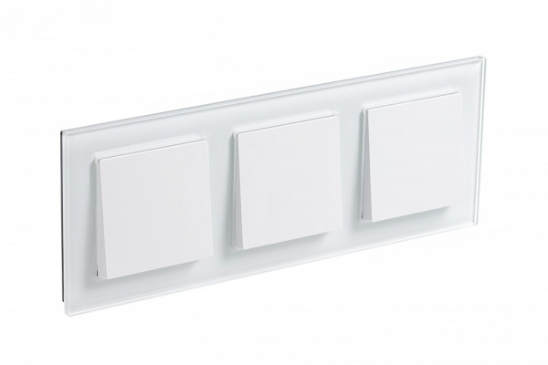 SE AtlasDesign Nature Стекло белый Рамка 3-ая