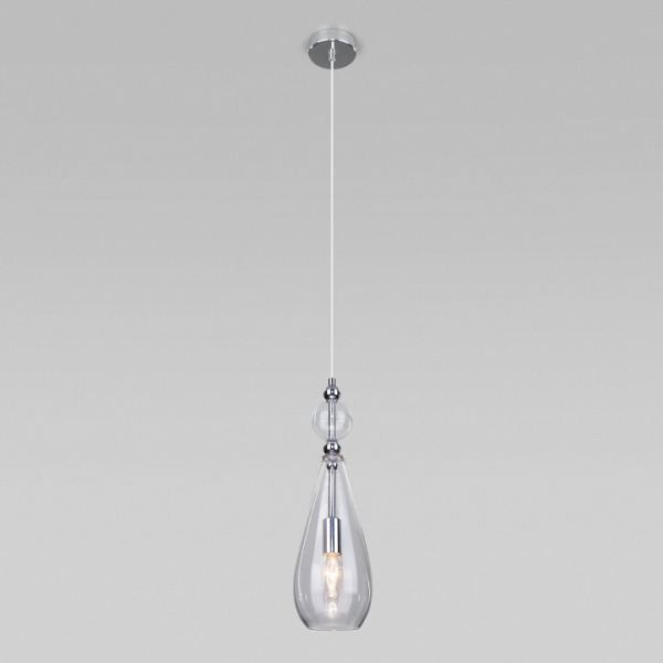 Подвесной светильник с плафоном 50202/1 прозрачный Eurosvet Ilario