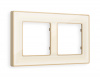 Рамка ALFA Arctic (Бежевый Стекло органическое/Шампань) 2-ая AF580342