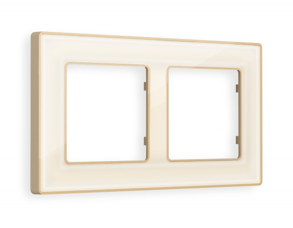 Рамка ALFA Arctic (Бежевый Стекло органическое/Шампань) 2-ая AF580342