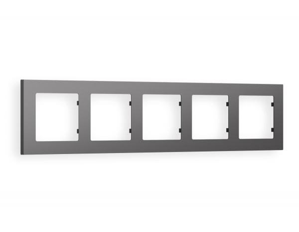 Рамка ALFA Techno (Антрацит серый) 5-ая AF220655
