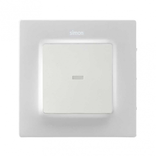Simon S82 Concept Матовый белый, Клавиша для выключателя S77 с подсветкой