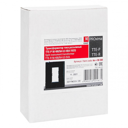 EKF PROxima Трансформатор тока ТТЕ-Р 58 500/5А 0,5 5ВА УХЛ4