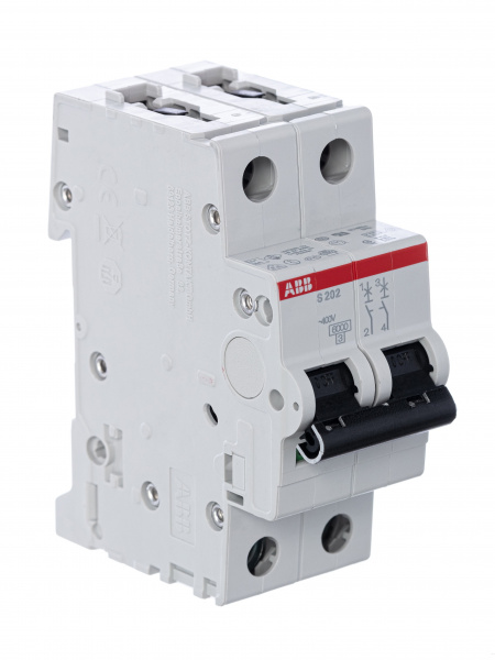 ABB Выключатель автоматический 2-полюсной S202 C4