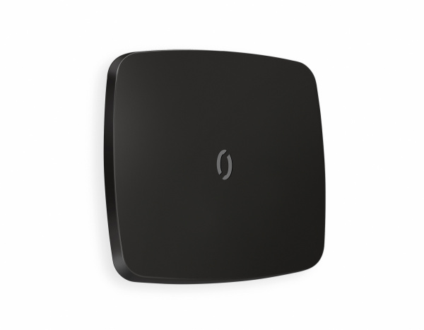 Лицевая панель OMEGA (Черный матовый) для 1-клавишных выключателей с подсветкой QUANT OP8020