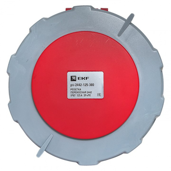 EKF PROxima Розетка переносная 2442 3Р+РЕ 125А 380В IP67